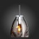 Suspension lamp ST LUCE. SL328.103.01. AEREO. 1x60 watts, E27, 22x22 cm, chromium color