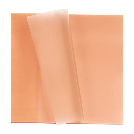 Block with a sticky edge of 76mm x 76mm 50l plastic transparent orange mother-2