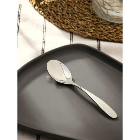 A spoon of teaspoon of stainless steel "Mario", length 16 cm, silver color