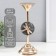 Summary metal per 1 candle d = 2.2 cm "Dragonfly" gold 11.5x11.5x29 cm