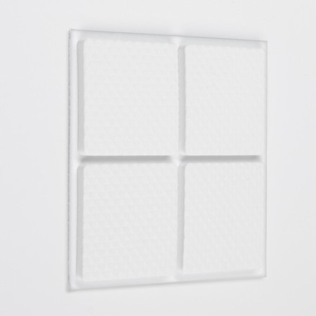 Furniture square liner tundra, size 38 x 38 mm, 8 pcs, polymer, white color-2