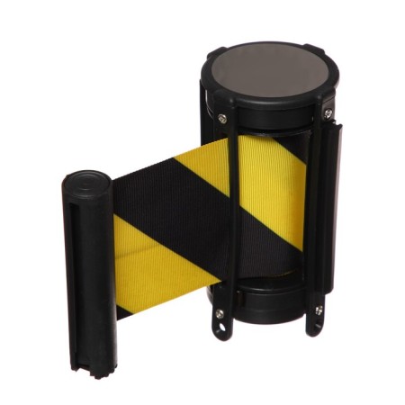 Cassette with exhaust ribbon-180cm yellow-black, height-13cm, width 6.6 cm, tape width-80mm-1
