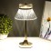 Table lamp sensory "Bianka" LED 10W AKB gold 15x15x33 cm