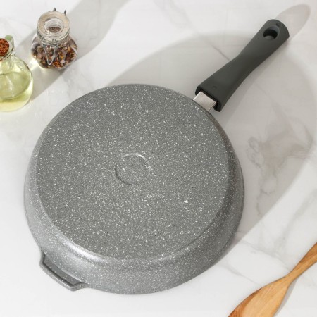 Pan, d = 28 cm, removable handle, anti -stick coating, color light marble-2