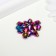 Glass beads, 5x7 mm, 15 pcs. rainbow