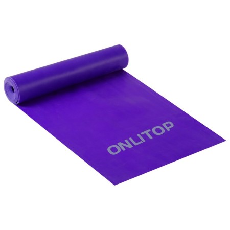 Эспандер ленточный для фитнеса ONLYTOP, 150х15х0,04 см, 10 кг, цвета МИКС-14