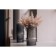 Decorative vase of combined glass, 111 × 111 × 180 mm, color gray color