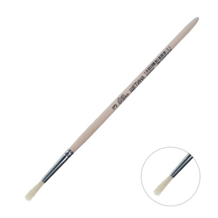 Round brush No. 3 (clip diameter 3 mm; hair length 16 mm), wooden handle, calligrata-3