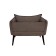 The Naples chair, without a mechanism, velor, brown color