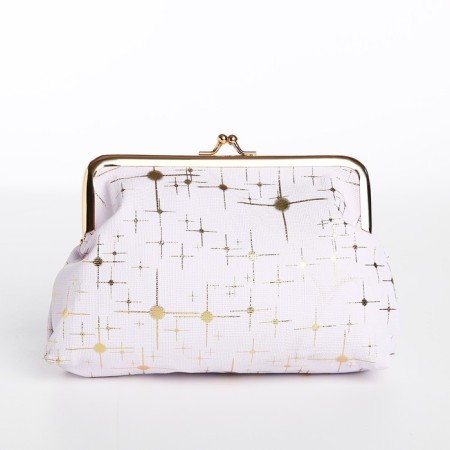 Cosmetic bag on the farmar, white color-1