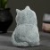 Figure "Cat sits" gray-blue, 10x9x11cm