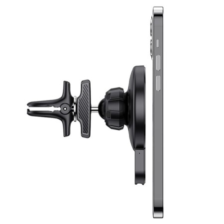 Holder for a smartphone in the Hoco CA85 Auto, with wireless charging, support for Magsafe, 15 watts-3