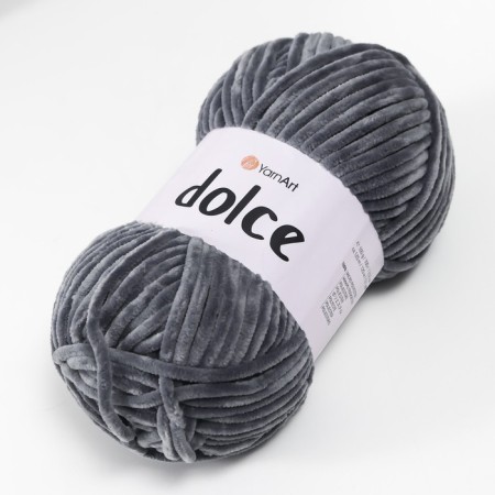 Yarn "Dolce" 100% micropoliester 120m/100g (760 gray)-6