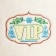 New Year. New Year's cap with embroidery "VIP"