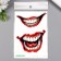 Tattoo on the body color "Joker smile" 15x10.5 cm