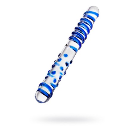 Sexus Glass bilateral phallimitator, glass, transparent, 22 cm