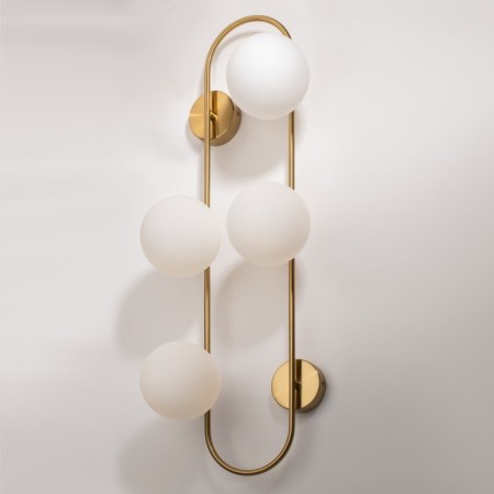 Wall lamp (sconces) Inversion, 4xg9, brass color-9