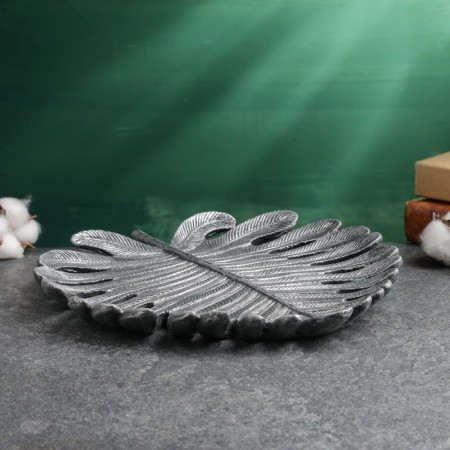 Steel stand "Palm leaf Bolshoi" steel with a postponement, 29x25cm-2