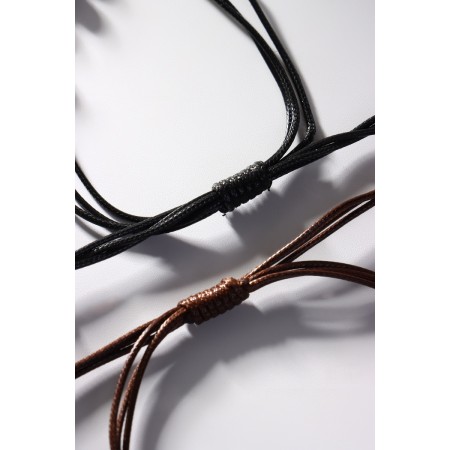 Bracelets "Demetrons" Flower, black-brown color, l = 12.5 cm-2