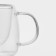 Glass mug with double walls Magistro Duo, 80 ml, 9 × 7 × 6.3 cm