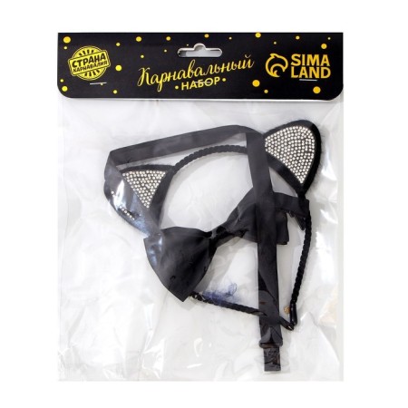 Carnival set adult "Stylish cat" (rim-shuser+ butterfly)-4