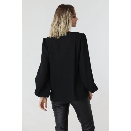 Women's blouse with a deep neckline, size 42-2