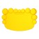345x230 mm "Multi-Pulti" rug for creativity, silicone, yellow