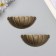 Pen for the casket metal "petals" bronze set 2 pcs 7.6x3.8x1.5 cm