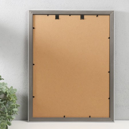 Photo frame plastic 30x40 cm "Golden waves and points" Dark tree 33.6x43.6 cm-2