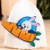 Bath cap with an applique "Exit to Cosmos"
