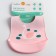 Blory for feeding "Swan" silicone with pocket, pink color