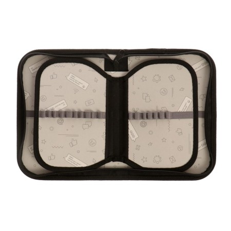 Penal 3 sections, tab inside, 140 x 210 x 40 mm, fabric, calligrata top block "sneakers"-3