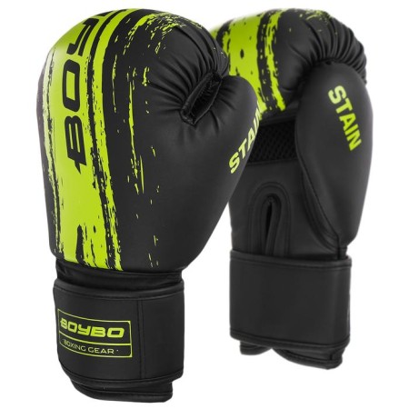 Boxing gloves Boybo Stain, 10 ounces, green color