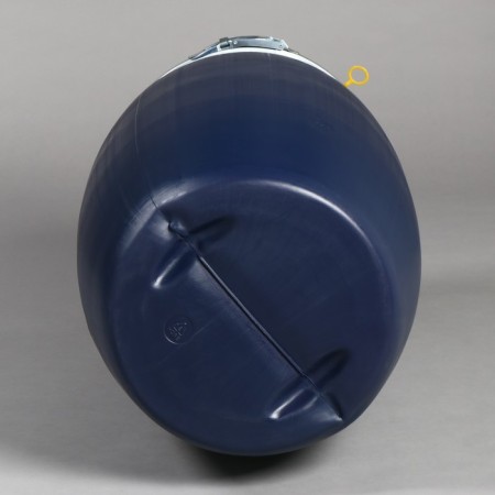 Food barrel, 127 l, with a lid, blue, Open top-6