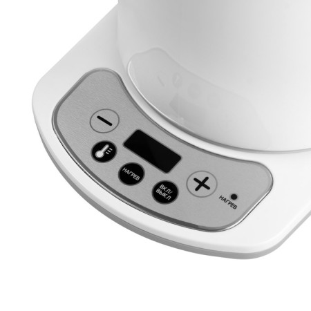 Electric kettle Galaxy Gl 0340, metal, 1.5 l, 1800 watts, adjustment t °, white-1