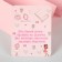 Bulak-convert “for my daughter”, 3 cm, pink color in silver