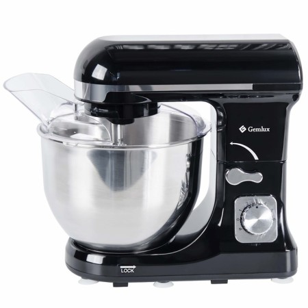 Mixer Gemlux GL-SM5.2B, Planetary, 1000 W, 5 L, 6 speeds, 3 stirrers, black-1
