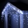 Garland "fringe" 3 × 0.6 m, IP44, UMS, white thread, 160 smd-led, white glow, 220 V