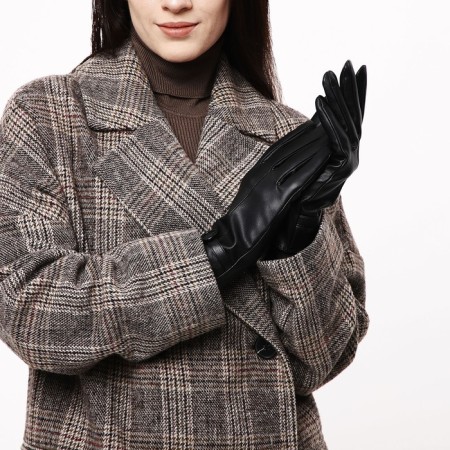 Gloves are female, dimensionless, without insulation, black color-3