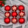 Set of balls plastic D-6 cm, 9 pcs "Adele" snowflakes, red