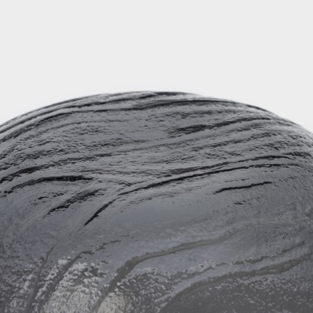 Glass salad "volcano", d = 13 cm, graphite-4