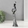 Souvenir Polystone "African in white with golden flowers" 4.8x7x29 cm