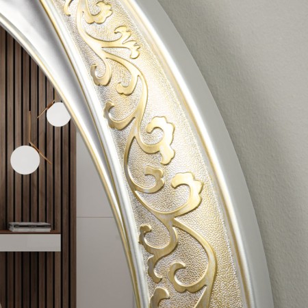 Interior mirror, wall -mounted, 63.5x53.5 cm, silver silver-2