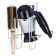 Holder for a hairdryer, self -adhesive, chromium color