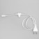Power cord for icicles 2 outputs, white thread
