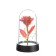 Nightlight "Flower" LED 3XAG10 red 8.5x8.5x15.5 cm