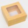 The box is folding, the lid is, with a window, craft, 10 x 10 x 5 cm