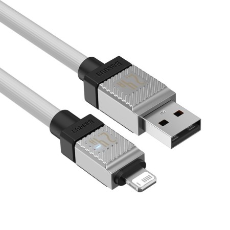 Baseus cable, Lightning - USB, 2.4 A, 2 m, white-6