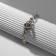 Bracelet Metal “Wheel” chain, color black silver, l = 16 cm