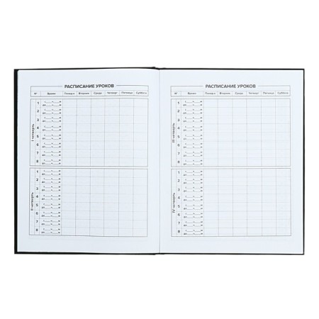 School diary for grades 1-11, 48 sheets "Main", solid cover, "software", universal cheat sheet, block 65g/m2-6